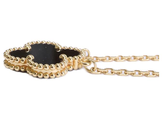 Collana Pendente Van Cleef & Arpels Vintage Alhambra Onyx - vista 4
