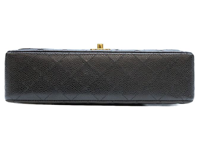 Borsa a tracolla Chanel Black Caviar Double Flap - vista 5