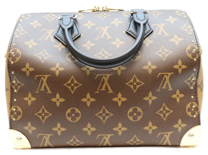 Borsa Boston Louis Vuitton Monogram Speedy Trunk 25 - vista 3