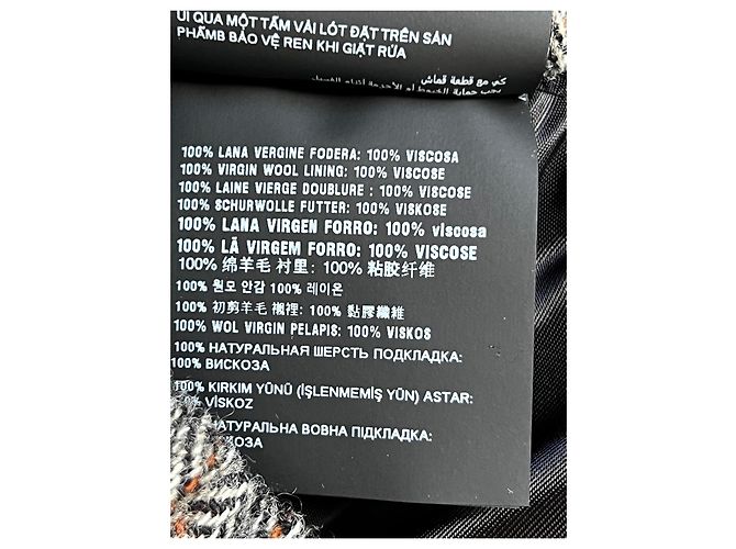 Miu Miu Falda Corta de Lana Espiga - vista 7