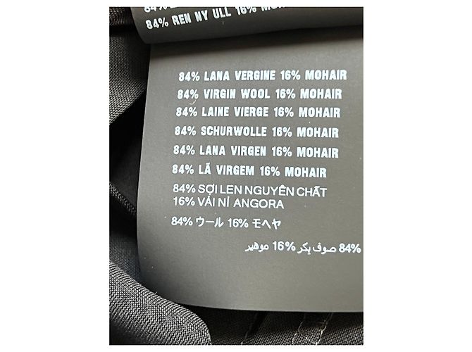 Falda plisada Miu Miu de lana y mohair negra - vista 7