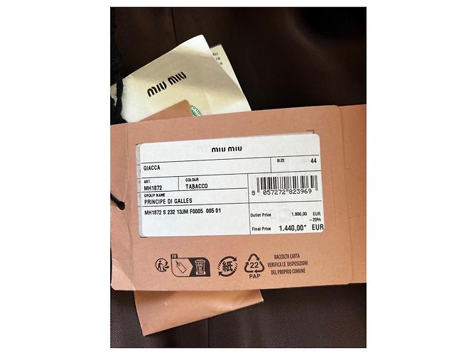 Miu Miu Glencheck Blazer - Ansicht 11