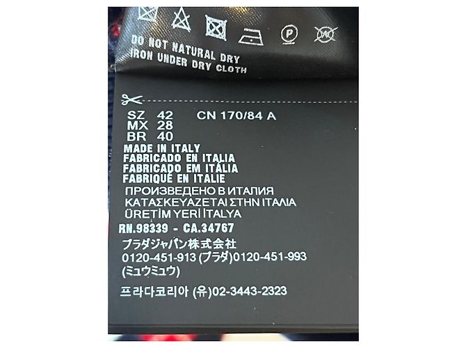 Prada Baumwoll-Cardigan mit Rautenmuster - Ansicht 8