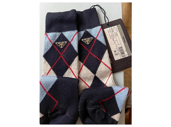 Meias Prada de algodão padrão Argyle - vista 4