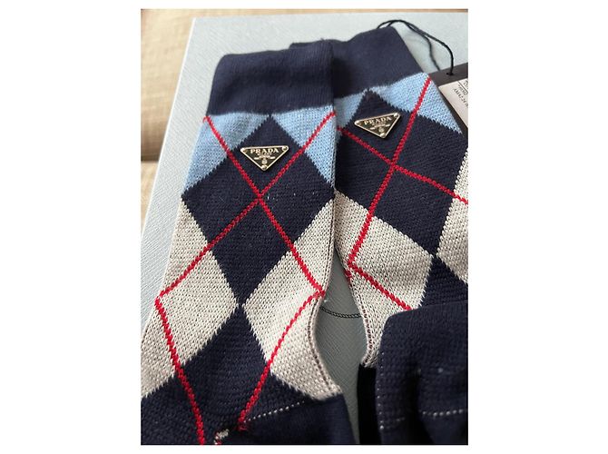Meias Prada de algodão padrão Argyle - vista 5