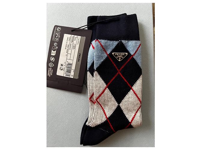 Meias Prada de algodão padrão Argyle - vista 6