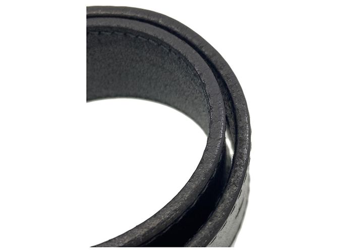 Gucci 114984 Interlocking G Black Leather Belt - view 8