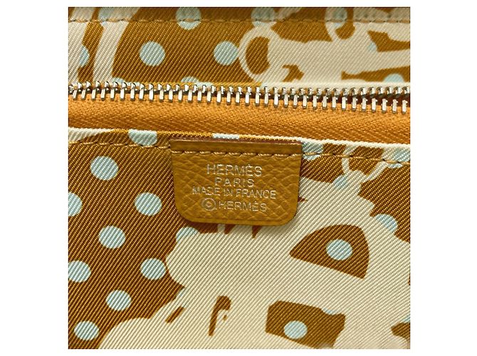 Hermès Cartera compacta bi-fold Hermes Azap de seda - vista 6