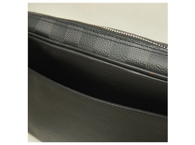 Borsa a tracolla Louis Vuitton Epi Damier Graphite Nile NM Slim - vista 12