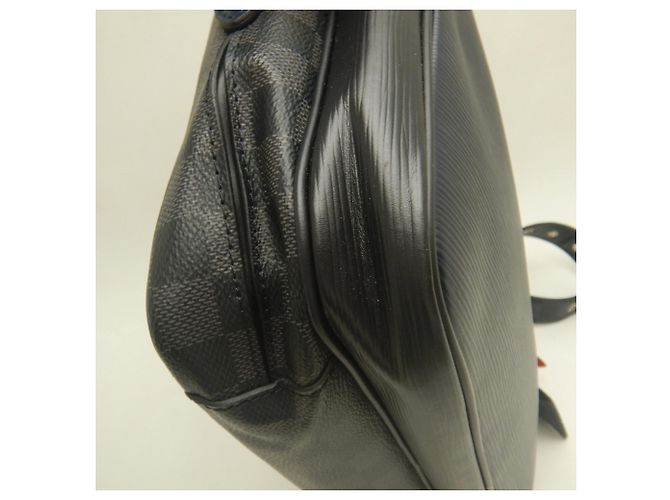 Borsa a tracolla Louis Vuitton Epi Damier Graphite Nile NM Slim - vista 13