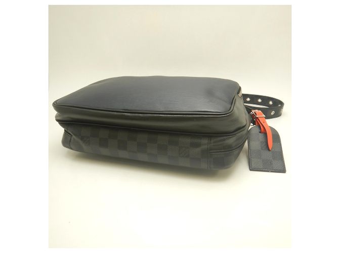 Borsa a tracolla Louis Vuitton Epi Damier Graphite Nile NM Slim - vista 5