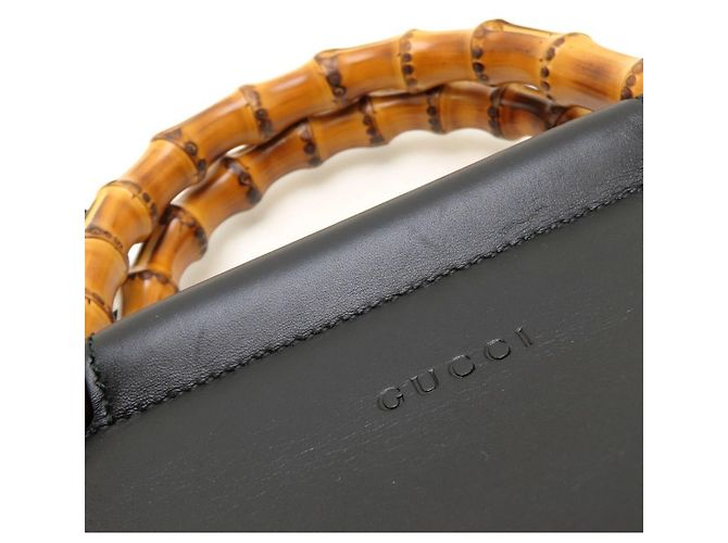 Borsa 2-Way GUCCI Bamboo Nymphaea - vista 13