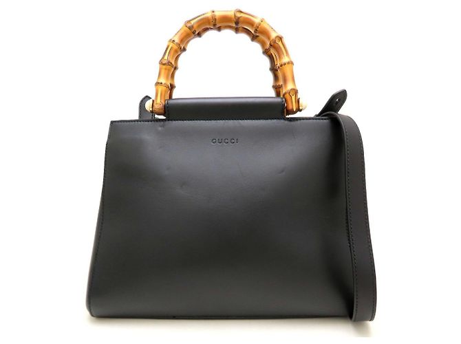 Borsa 2-Way GUCCI Bamboo Nymphaea - vista 2