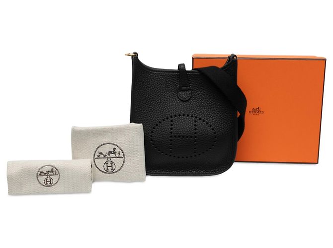 Hermès Black Clemence Evelyne TPM 16 - vista 6