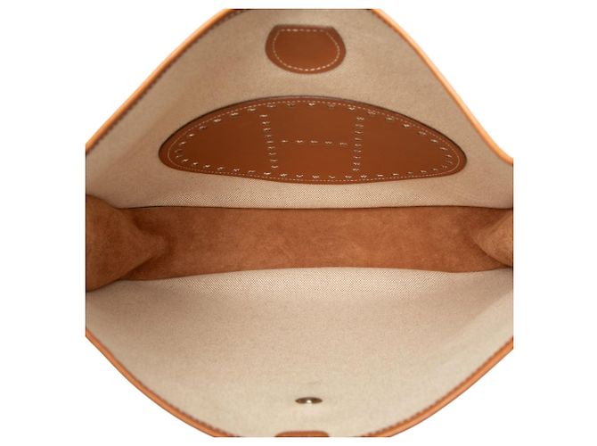 Hermès Beige Toile and Swift Evelyne I 33 - vista 4