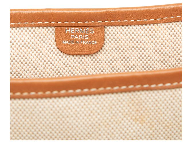 Hermès Beige Toile and Swift Evelyne I 33 - vista 5