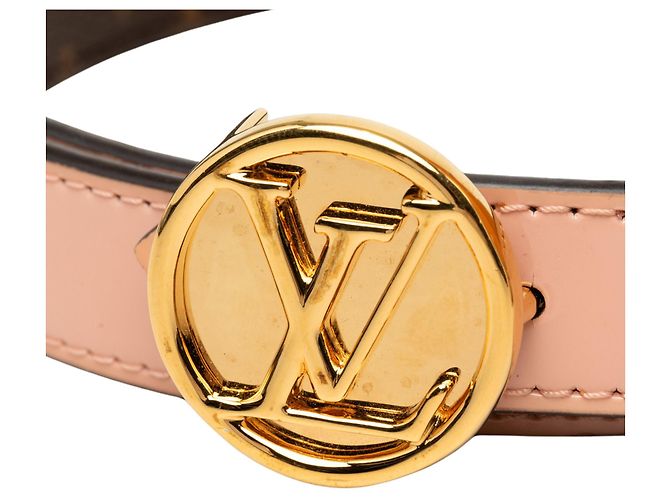 Louis Vuitton LV Circle Wendegürtel aus braunem Monogramm und Leder - Ansicht 5