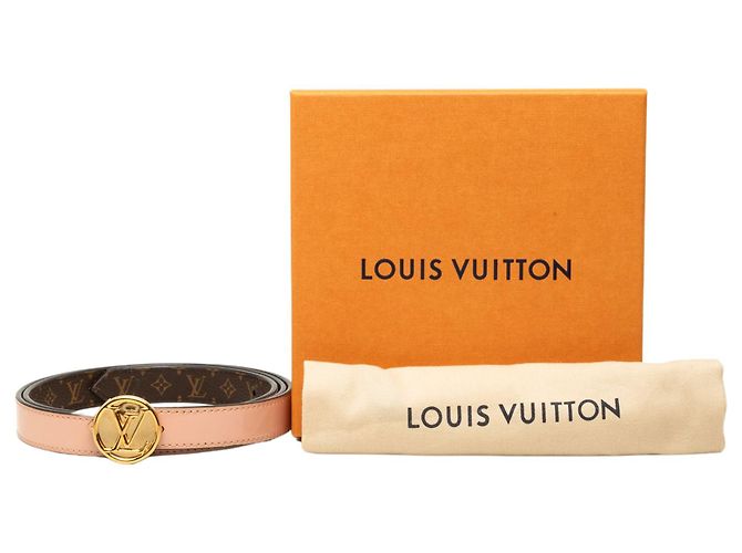 Louis Vuitton LV Circle Wendegürtel aus braunem Monogramm und Leder - Ansicht 6