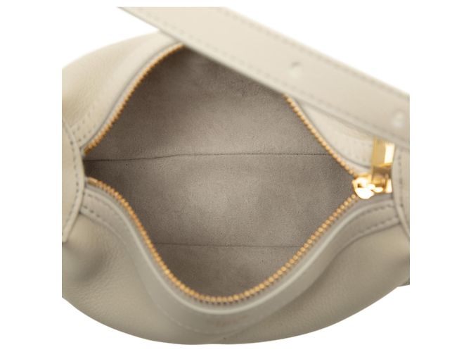 Céline Celine Borsa a tracolla Romy Mini in pelle di vitello grana morbida Marrone - vista 4