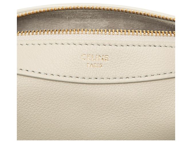 Céline Celine Borsa a tracolla Romy Mini in pelle di vitello grana morbida Marrone - vista 5