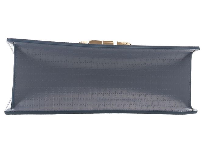 Dior Blue Calfskin Microcannage 30 Montaigne Chain Flap - vista 13
