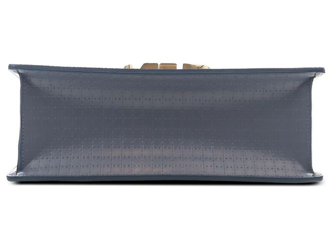 Dior Blue Calfskin Microcannage 30 Montaigne Chain Flap - vista 3