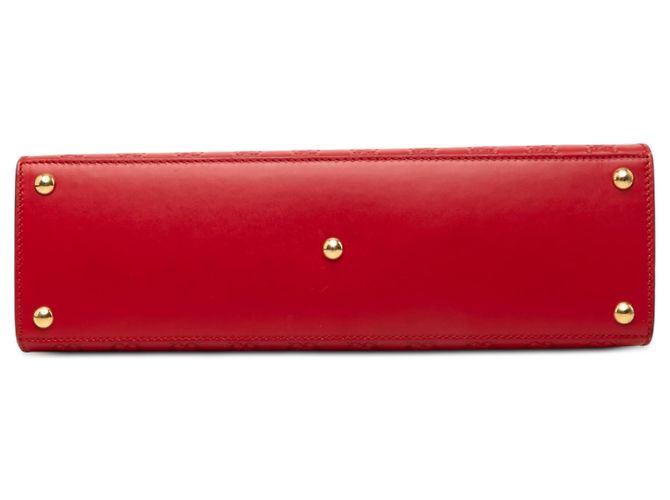 Padlock Borsa a mano Gucci Red Guccissima con lucchetto - vista 3