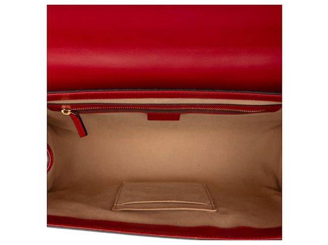 Padlock Borsa a mano Gucci Red Guccissima con lucchetto - vista 4