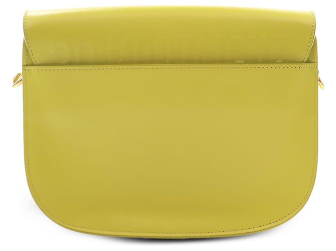 Borsa a tracolla Bobby Dior Medium in pelle di vitello gialla - vista 2