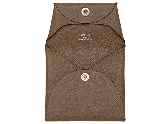Monedero Hermès Bastia de Epsom Brown - vista 4