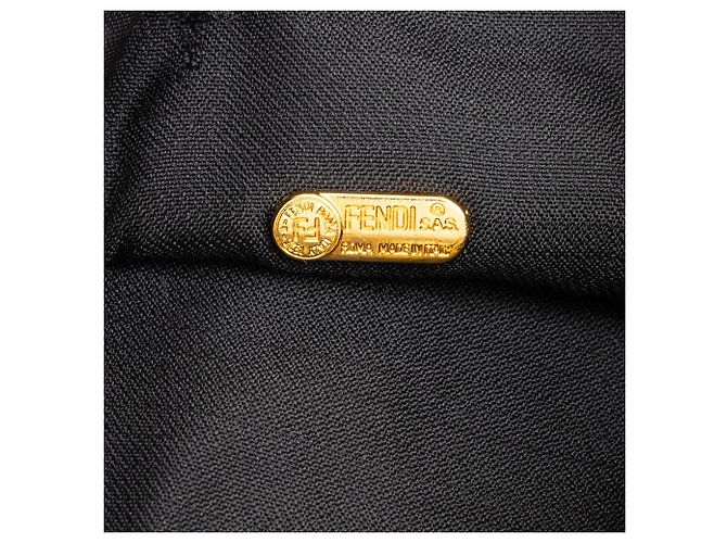 Fendi Brown Zucca Canvas Beuteltasche mit Kordelzug - Ansicht 5