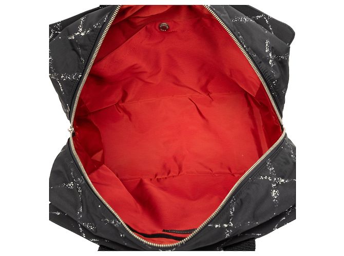 Borsa Chanel Black Old Travel Line Nylon - vista 4