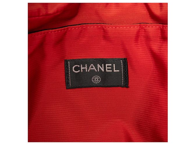 Borsa Chanel Black Old Travel Line Nylon - vista 6