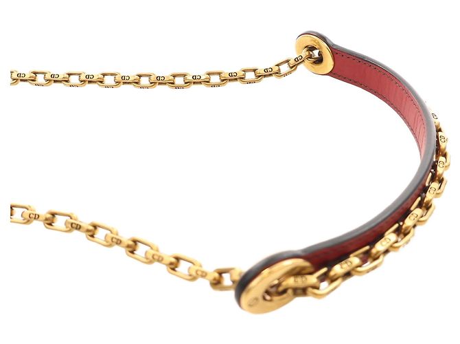 Dior Mini Lady Dior Supple in pelle d'agnello Cannage rossa borchiata - vista 15