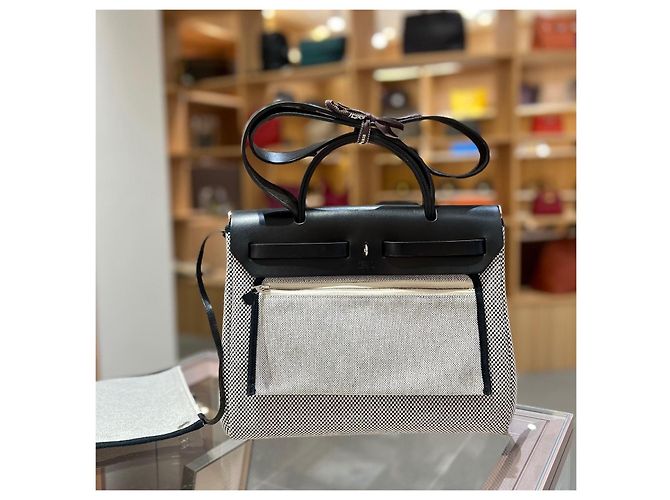 Hermès Hermes Herbag canvas leather - Ansicht 2