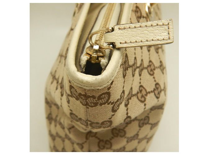 Borsa Tote Gucci GG Canvas Beige - vista 10