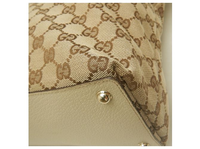 Borsa Tote Gucci GG Canvas Beige - vista 17