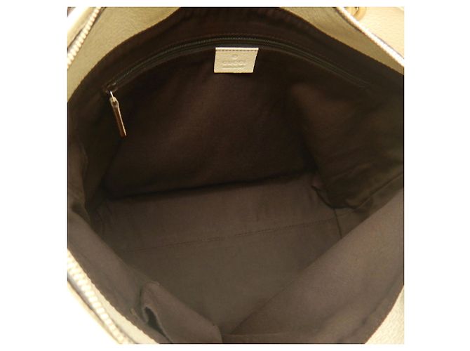 Borsa Tote Gucci GG Canvas Beige - vista 5