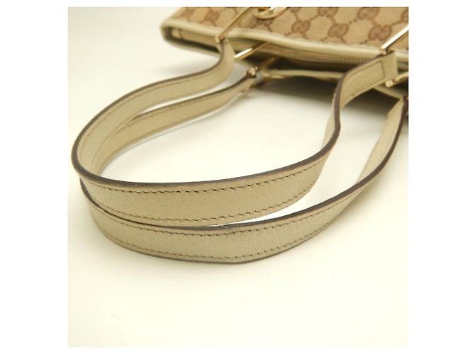 Borsa Tote Gucci GG Canvas Beige - vista 8