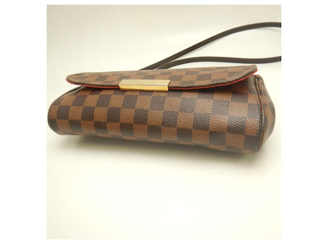 Borsa a spalla Louis Vuitton Damier Favorite MM - vista 5