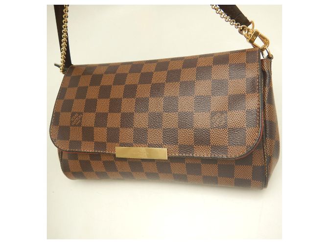 Borsa a spalla Louis Vuitton Damier Favorite MM - vista 7