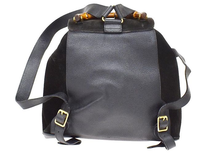 Gucci Vintage Bamboo Suede Medium - vue 2
