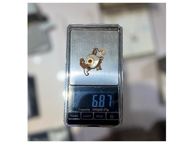 Bulgari Collana con pendente a cuore Bvlgari in oro giallo e madreperla - vista 8