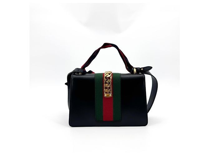 Gucci Sylvie Chain Leather Mini - vista 2