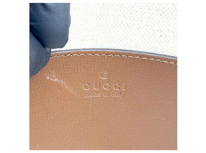 Gucci Horsebit 1955 Top Handle GG Coated Canvas with Leather Mini - vista 6