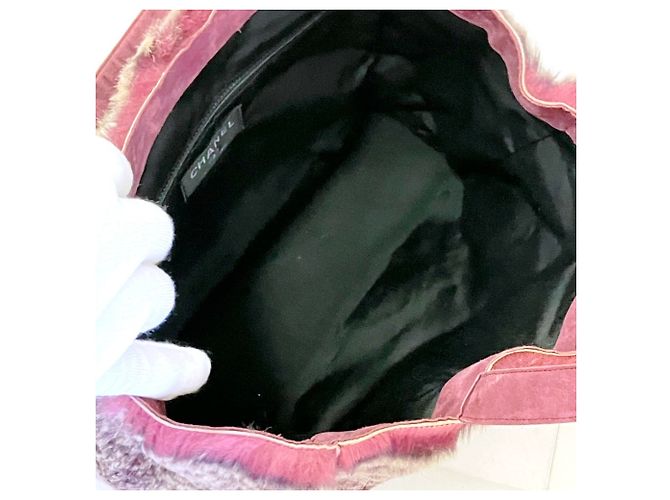 Borsa Chanel Lapin Suede - vista 6