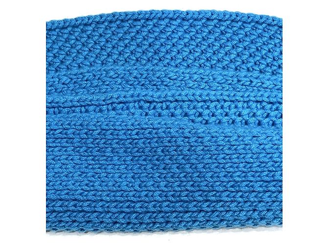 Hermès Sciarpa Infinity Hermes in cashmere blu - vista 8