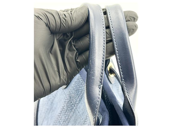 Chanel Deauville Stripe Canvas Large - vista 7