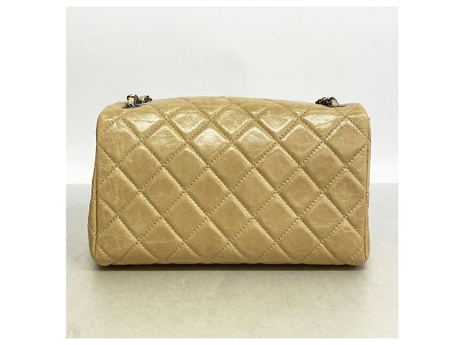 Borsa a tracolla Chanel Matelassé in Beige - vista 11