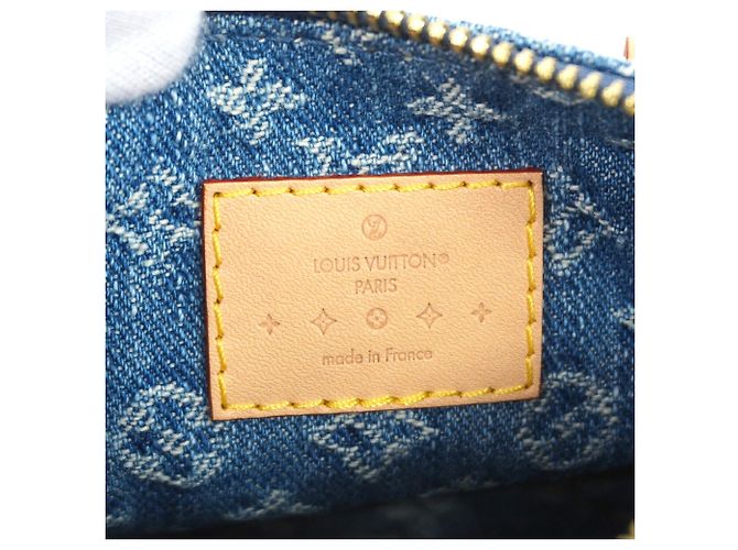 Borsa a mano Louis Vuitton Monogram Denim Nano Speedy - vista 5